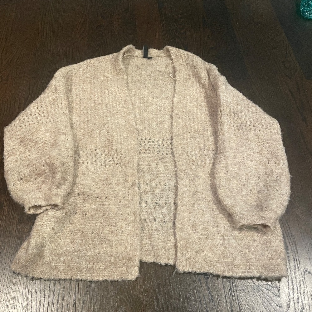 Tan fluffy sweater